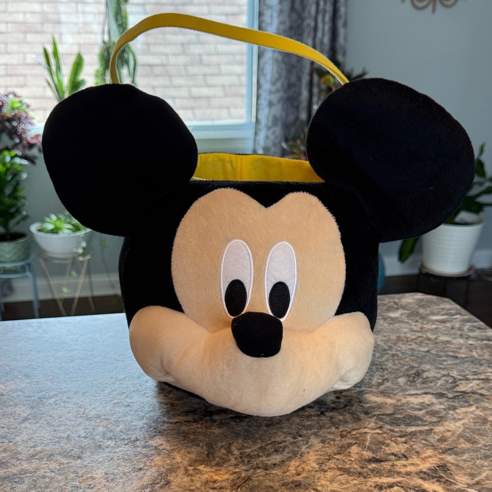 Mickey Mouse Plush Basket
